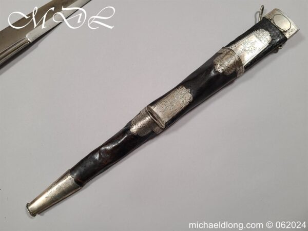Scottish 18th Century Silver Mounted Dirk - Image 27