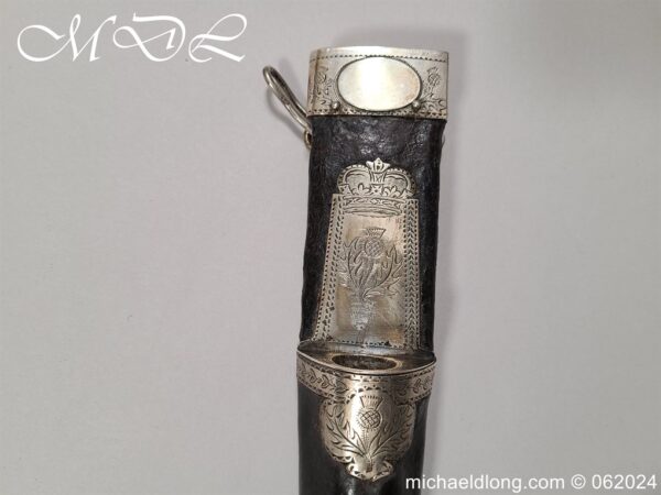 Scottish 18th Century Silver Mounted Dirk - Image 26