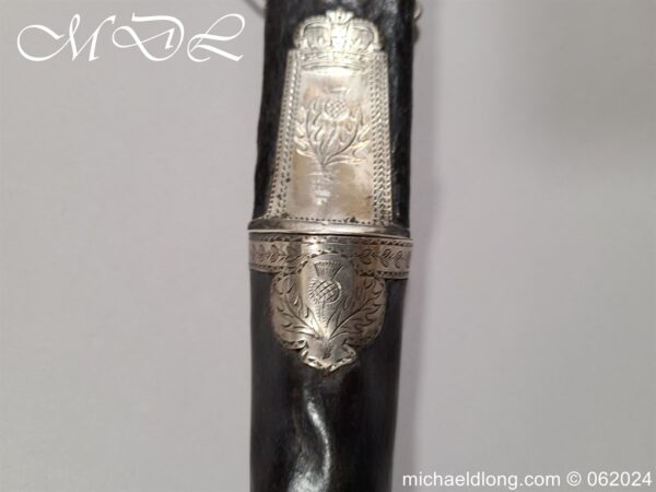 Scottish 18th Century Silver Mounted Dirk - Image 25