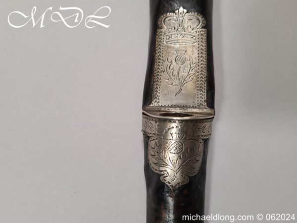 Scottish 18th Century Silver Mounted Dirk - Image 23