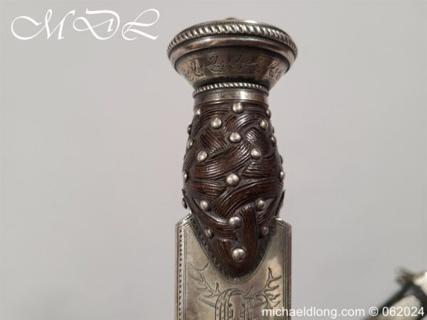 Scottish 18th Century Silver Mounted Dirk - Image 11