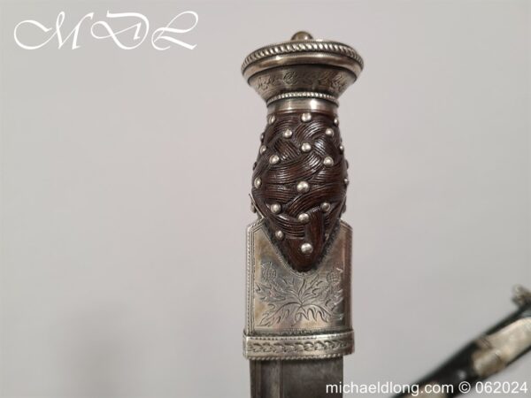 Scottish 18th Century Silver Mounted Dirk - Image 7
