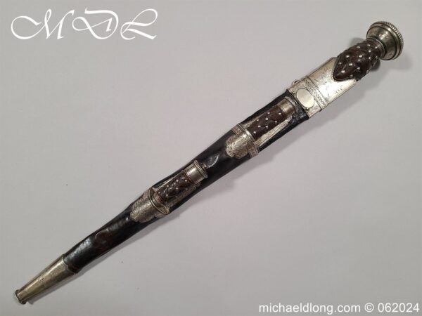 Scottish 18th Century Silver Mounted Dirk