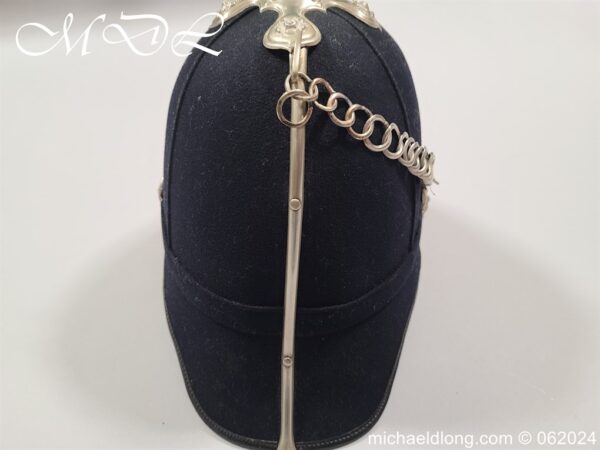 Victorian South Lancashire Regiment 1st Volunteers Blue Cloth Helmet - Image 15
