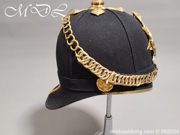 Edwardian officers East Lancashire Regiment Blue Cloth Helmet - Image 12