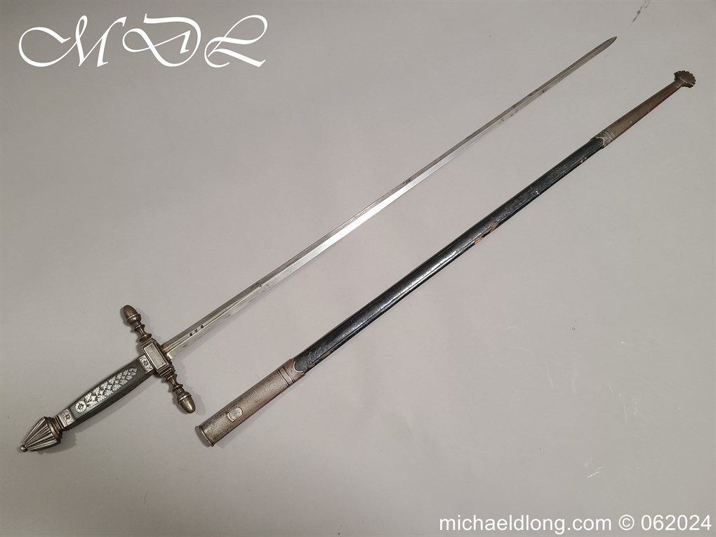 Papal Chamberlains Sword and Scabbard