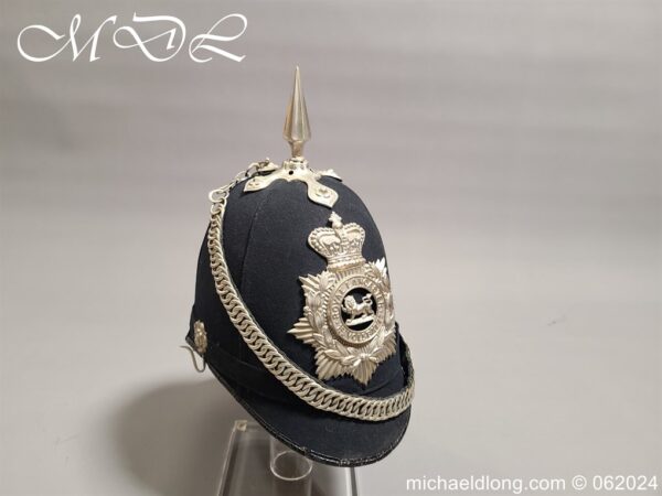 Victorian Royal Lancaster Blue Cloth Helmet
