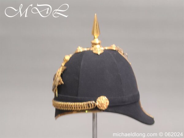 Victorian Officers Royal Lancaster Regiment Blue Cloth Helmet - Image 5