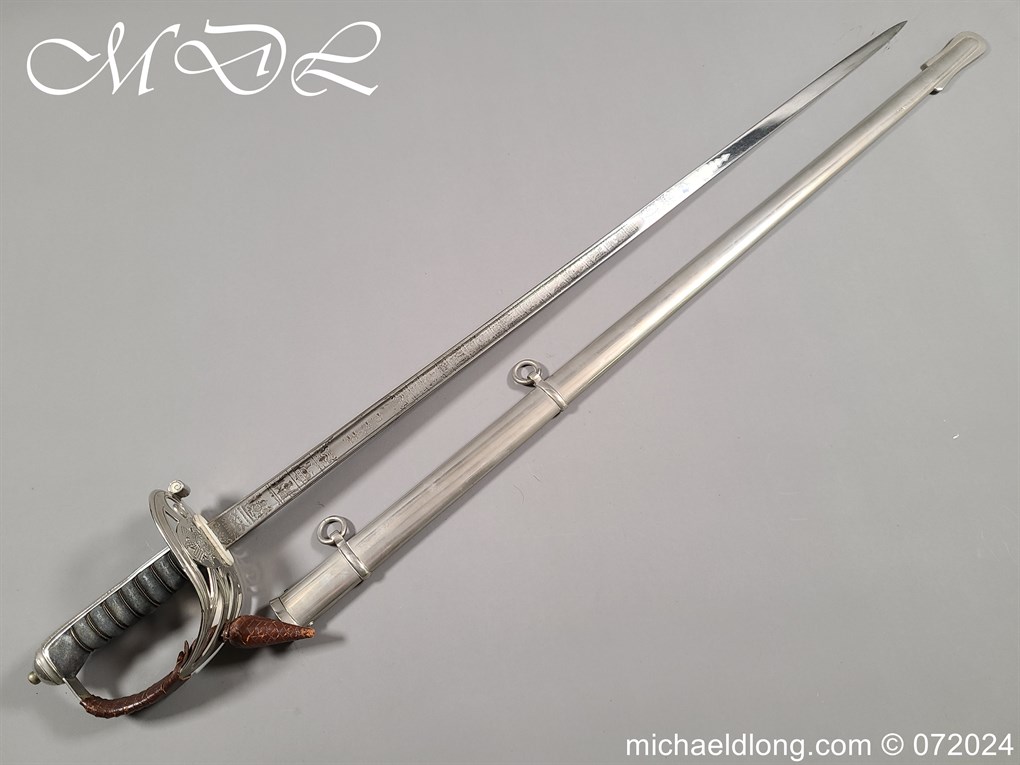 Scots Guards Sword Named to Major Lord Hesketh WW2