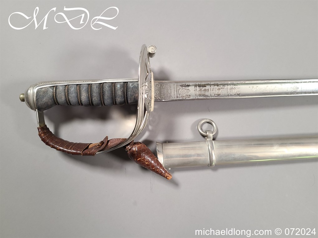 Scots Guards Sword Named to Major Lord Hesketh WW2 - Image 2