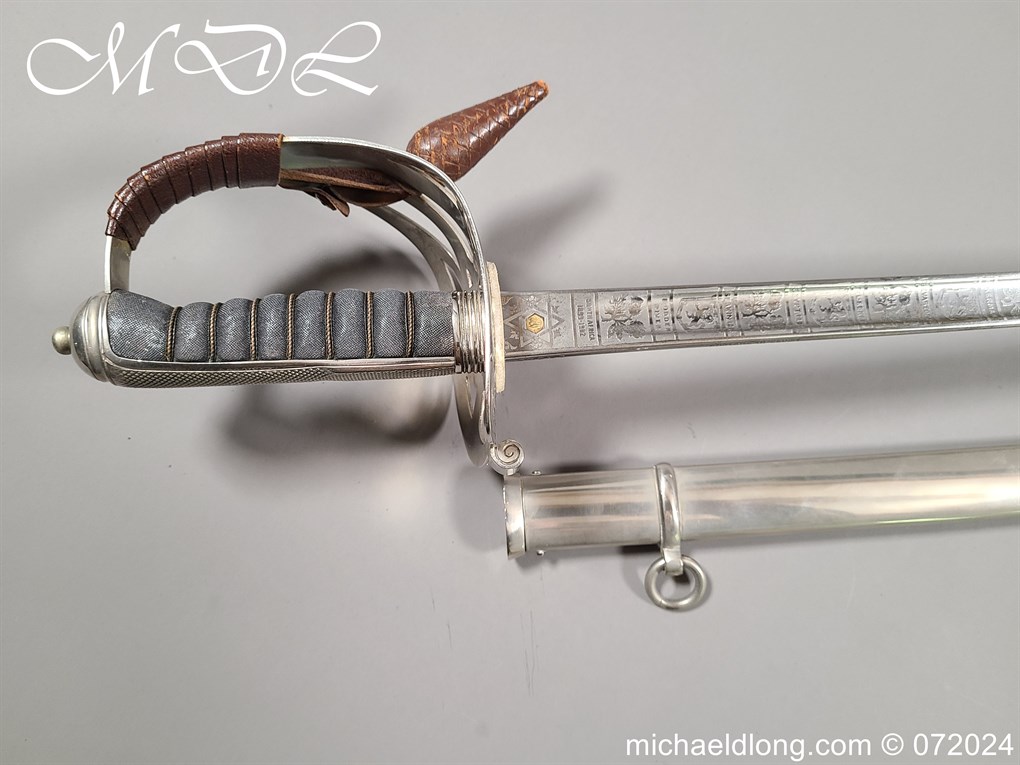 Scots Guards Sword Named to Major Lord Hesketh WW2 - Image 28