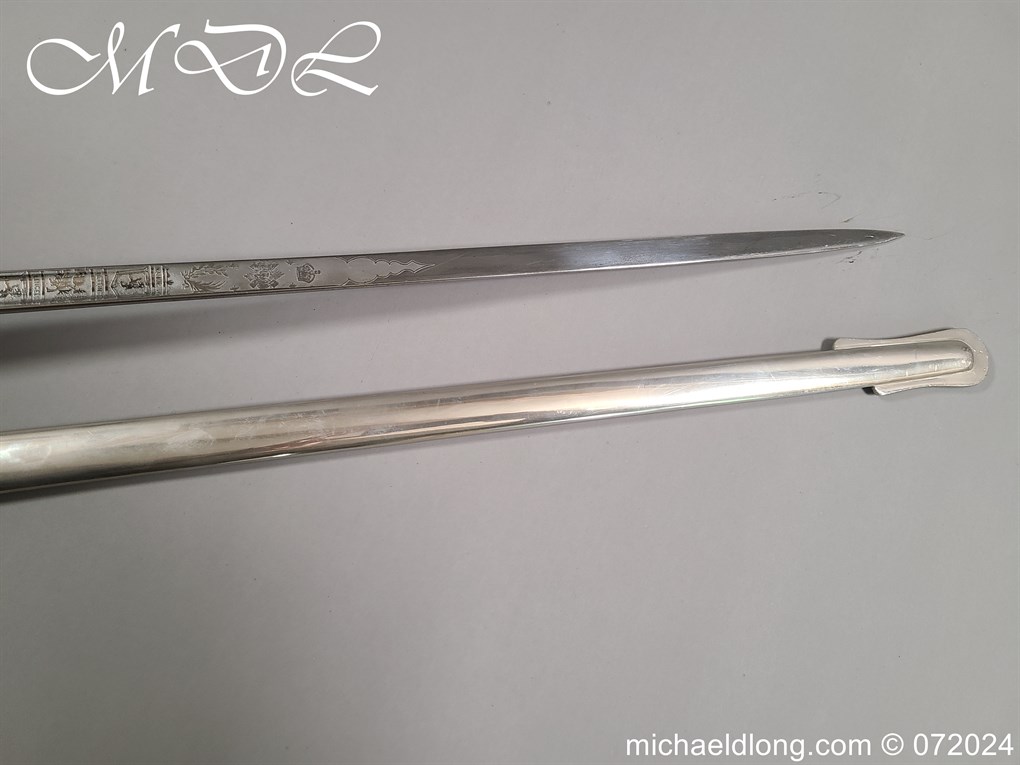 Scots Guards Sword Named to Major Lord Hesketh WW2 - Image 26