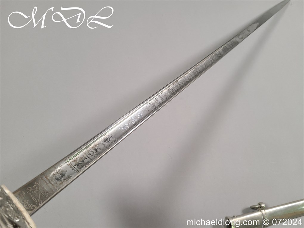 Scots Guards Sword Named to Major Lord Hesketh WW2 - Image 23