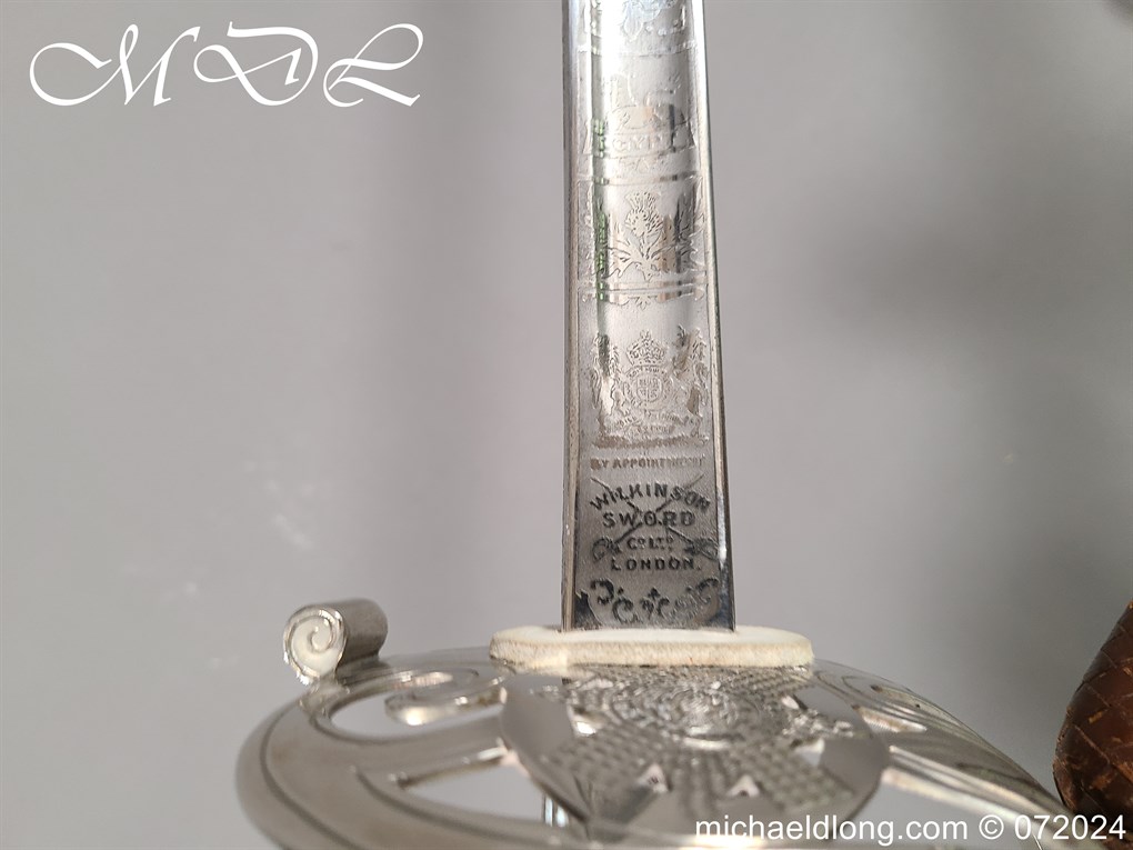 Scots Guards Sword Named to Major Lord Hesketh WW2 - Image 22