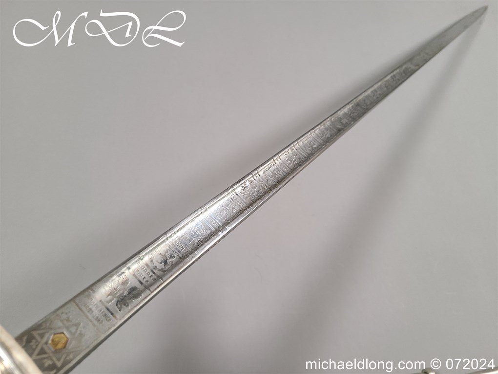 Scots Guards Sword Named to Major Lord Hesketh WW2 - Image 16