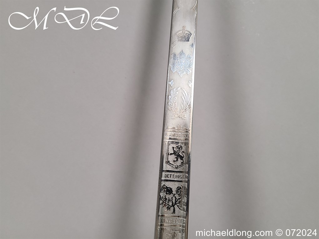 Scots Guards Sword Named to Major Lord Hesketh WW2 - Image 11