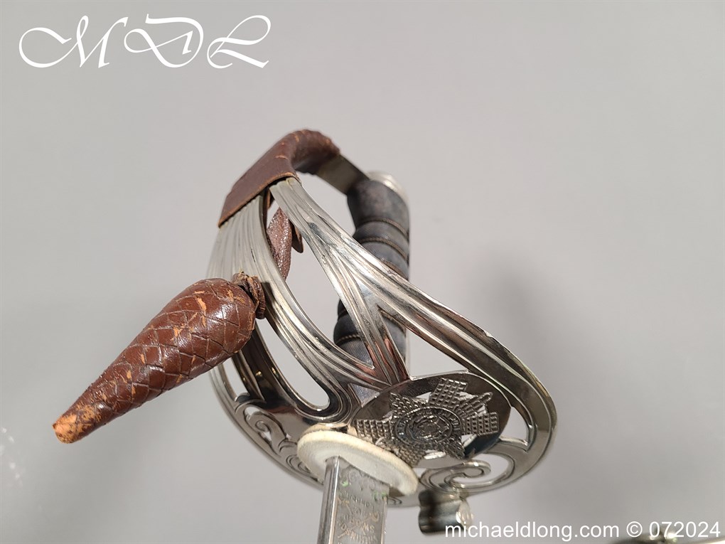 Scots Guards Sword Named to Major Lord Hesketh WW2 - Image 8