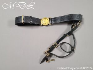 Royal Naval Reserve WW1 Officers Belt and Sword Slings