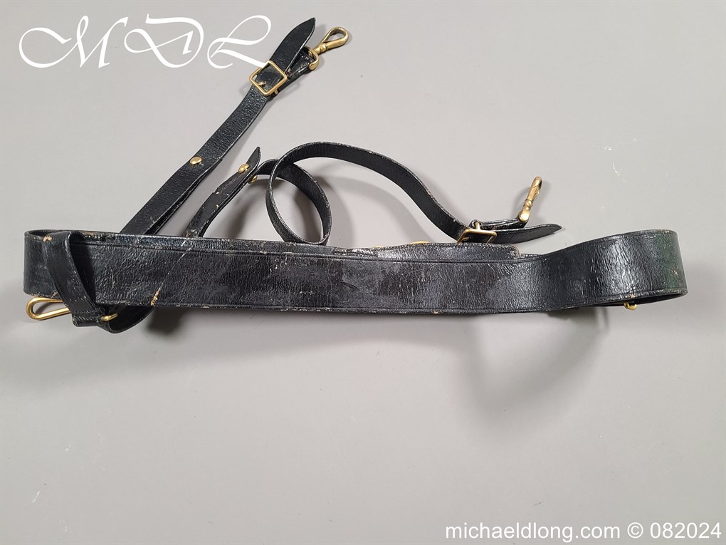 Royal Naval Reserve WW1 Officers Belt and Sword Slings - Image 5
