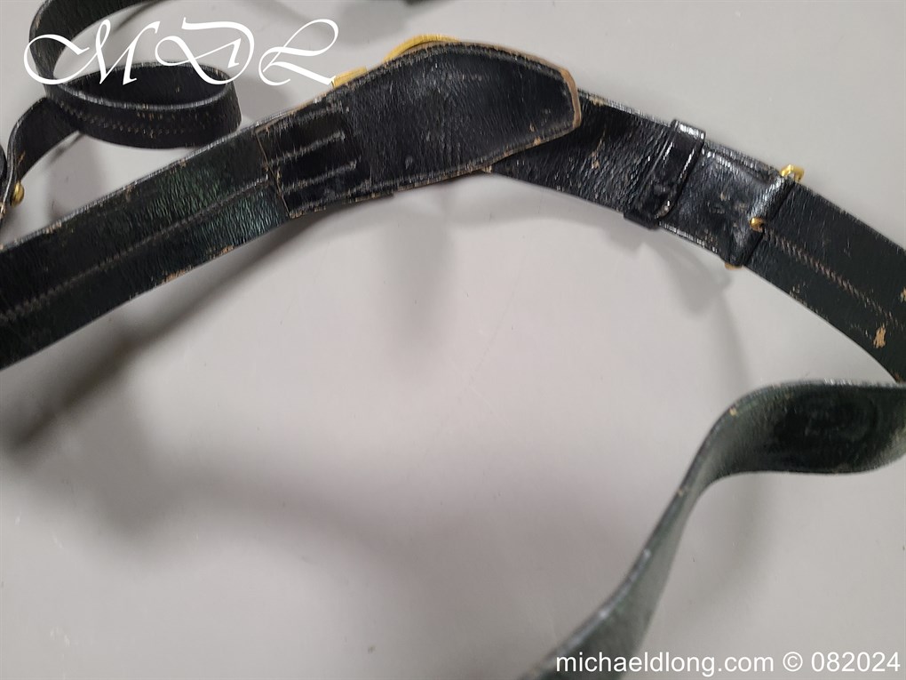 Royal Naval Reserve WW1 Officers Belt and Sword Slings - Image 4