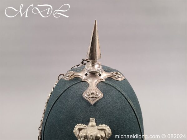 Victorian 1st Fifeshire Officers Home Service Helmet - Image 2