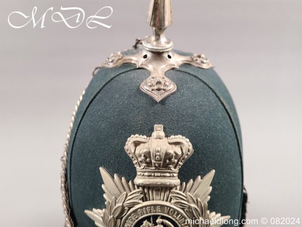 Victorian 1st Fifeshire Officers Home Service Helmet - Image 22