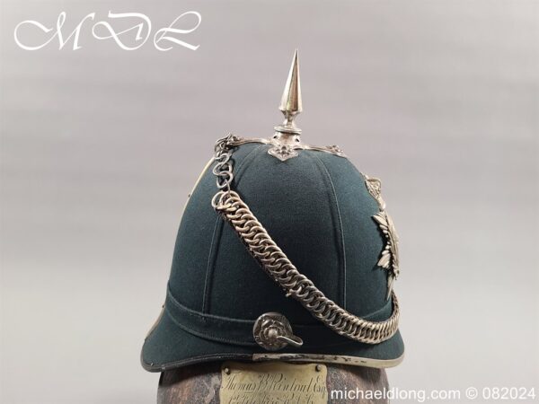 Victorian 1st Fifeshire Officers Home Service Helmet - Image 19