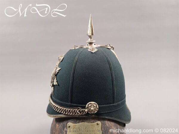 Victorian 1st Fifeshire Officers Home Service Helmet - Image 12