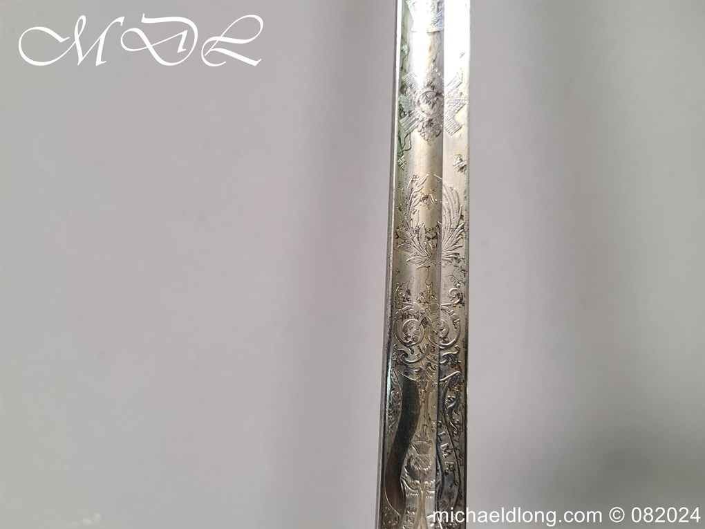 Victorian Scots Fusiliers Guards Levee Sword – Hon G Vernon - Image 18