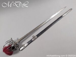 Victorian 71st HLI Basket Hilt Officers Sword