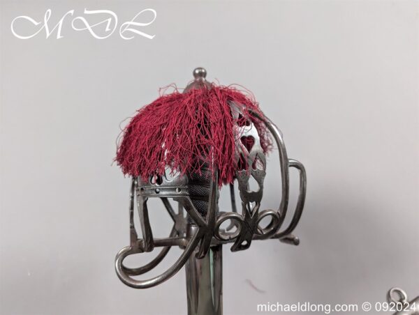 Victorian 71st HLI Basket Hilt Officers Sword - Image 4