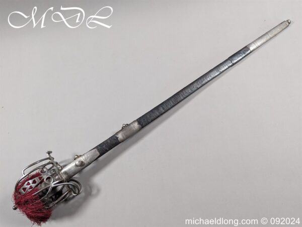 Victorian 71st HLI Basket Hilt Officers Sword