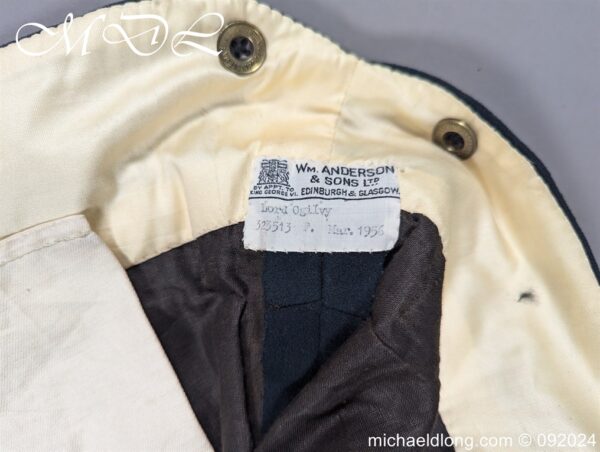 Royal Company of Archers Uniform Named to Lord Orilvy - Image 11