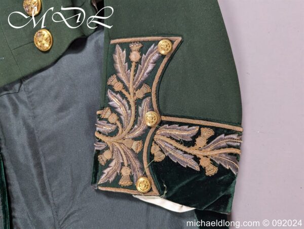 Royal Company of Archers Victorian Full Dress Uniform Named to J E B Baillie - Image 20