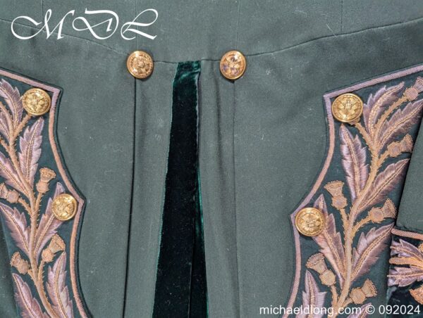 Royal Company of Archers Victorian Full Dress Uniform Named to J E B Baillie - Image 9