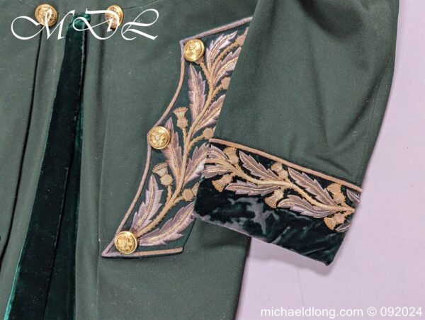 Royal Company of Archers Victorian Full Dress Uniform Named to J E B Baillie - Image 8