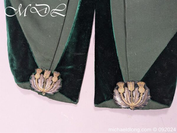 Royal Company of Archers Victorian Full Dress Uniform Named to J E B Baillie - Image 7