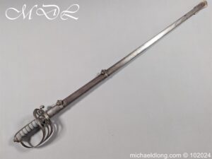Victorian Robin Hood Rifles Officers Sword belonging to Gilbert Smith Doughty