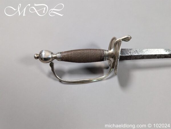 Silver Hilted Infantry Officers Sword Hallmarked London 1794 - Image 2