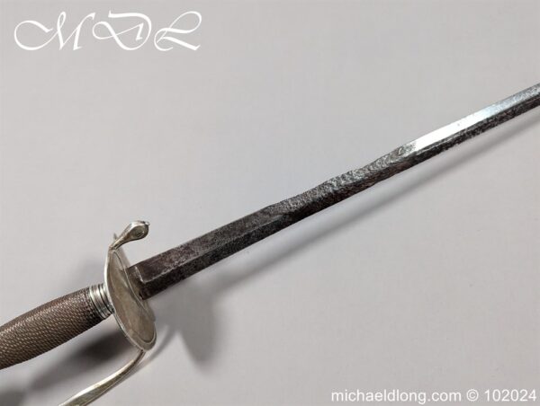 Silver Hilted Infantry Officers Sword Hallmarked London 1794 - Image 25