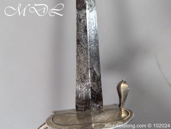 Silver Hilted Infantry Officers Sword Hallmarked London 1794 - Image 16