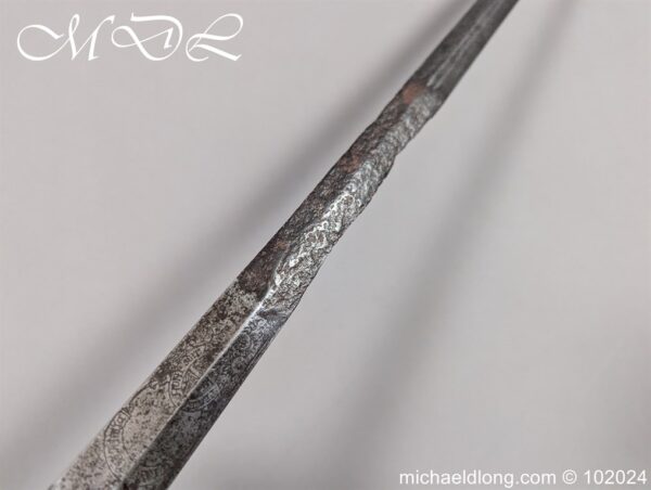 Silver Hilted Infantry Officers Sword Hallmarked London 1794 - Image 15