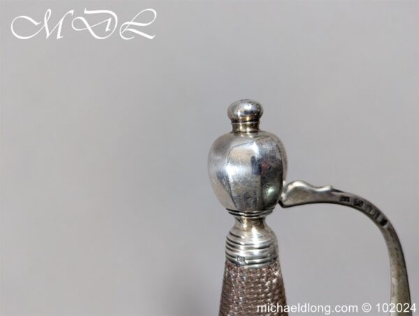 Silver Hilted Infantry Officers Sword Hallmarked London 1794 - Image 11