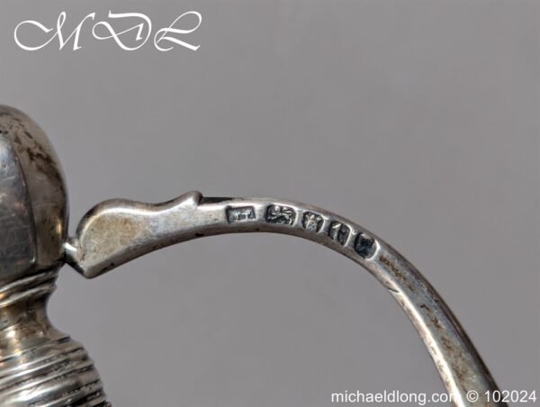 Silver Hilted Infantry Officers Sword Hallmarked London 1794 - Image 10