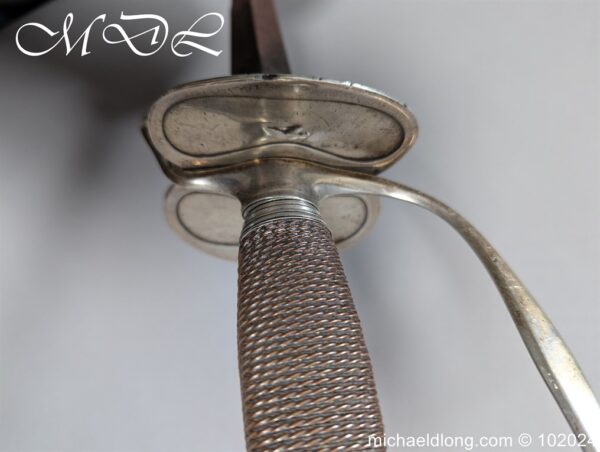 Silver Hilted Infantry Officers Sword Hallmarked London 1794 - Image 8