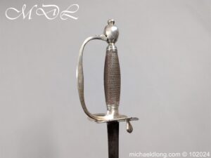 Silver Hilted Infantry Officers Sword Hallmarked London 1794