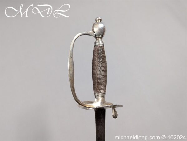 Silver Hilted Infantry Officers Sword Hallmarked London 1794