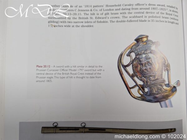 Household Cavalry Officers Officers Sword c 1805 - Image 4