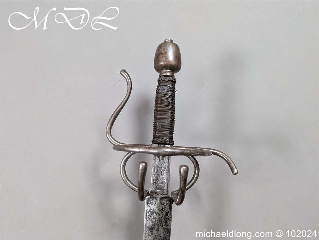 German Saxony Rapier 17th Century - Image 9