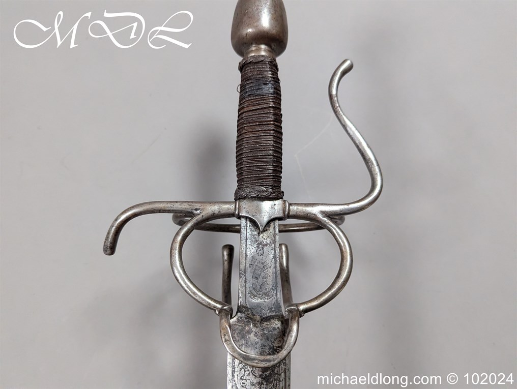 German Saxony Rapier 17th Century - Image 5